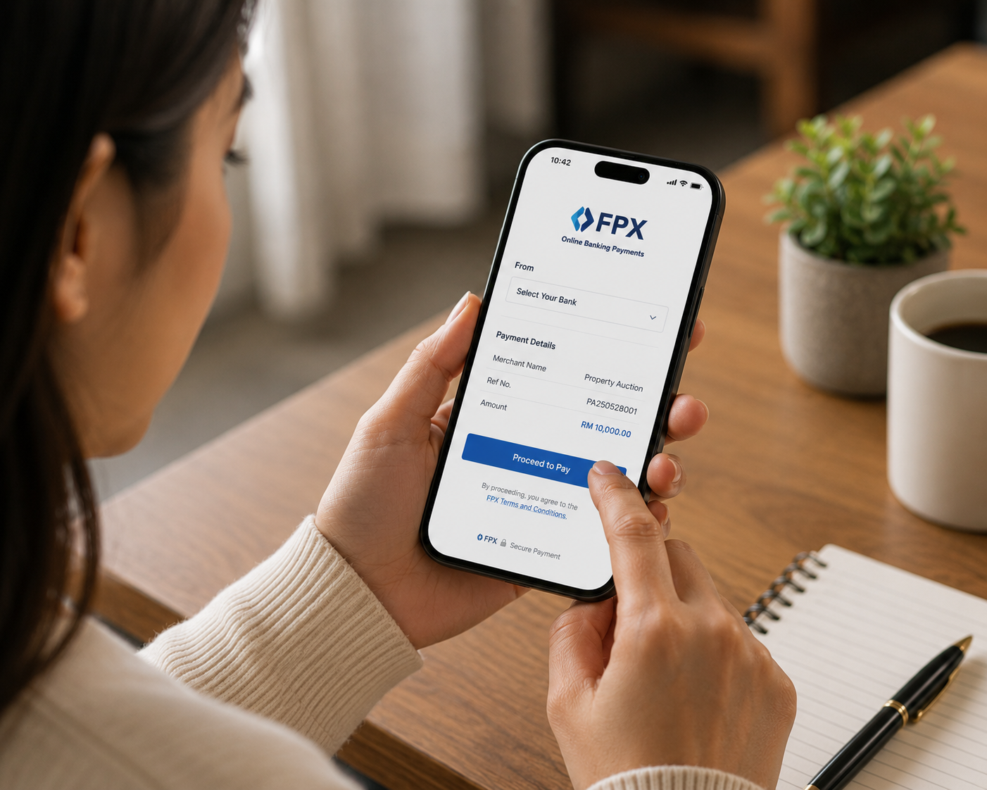 Register & Pay Deposit
