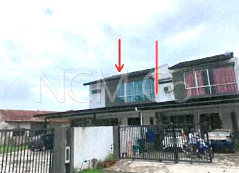 2 Storey Terrace Dwelling House, Corner Lot
